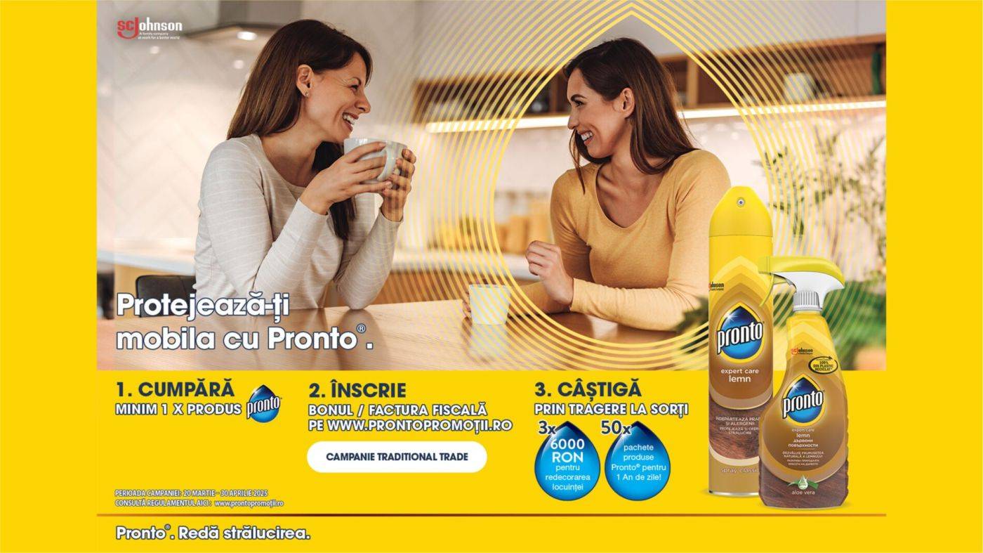 CAMPANIE PRONTO in Traditional trade – MARTIE-APRILIE 2025